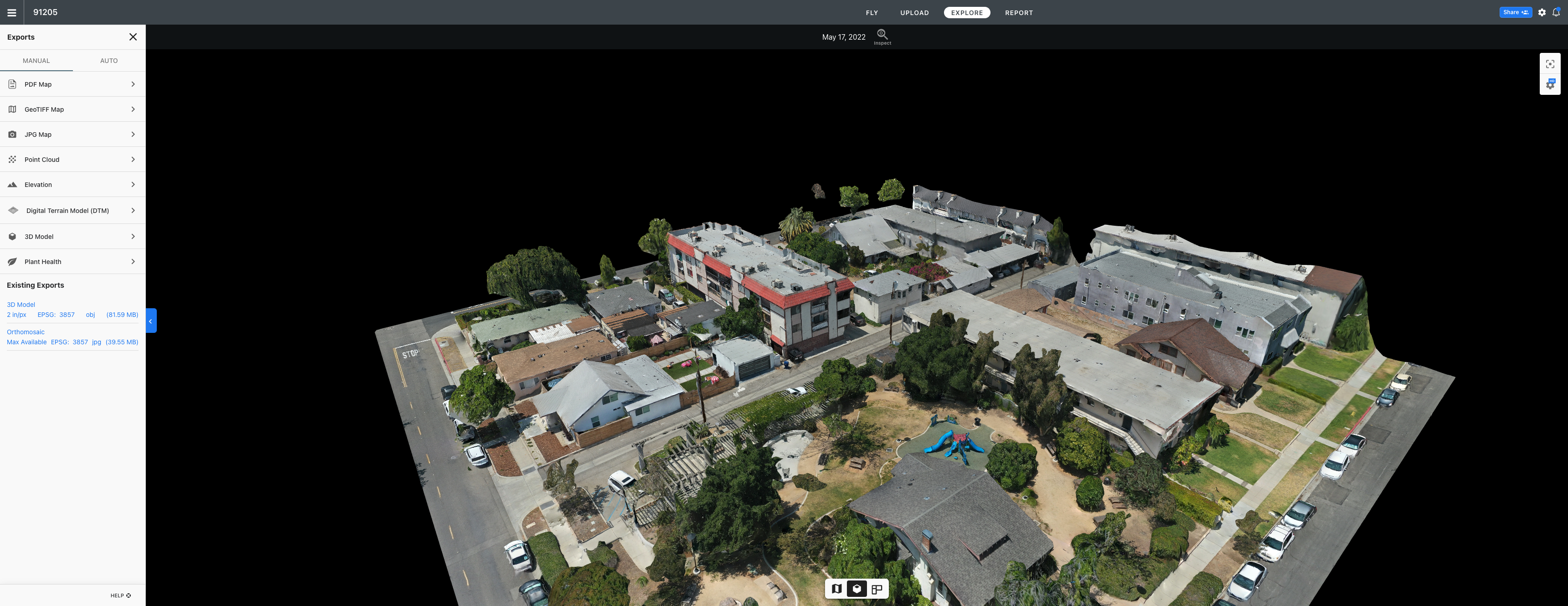 Drone mapping 3D model